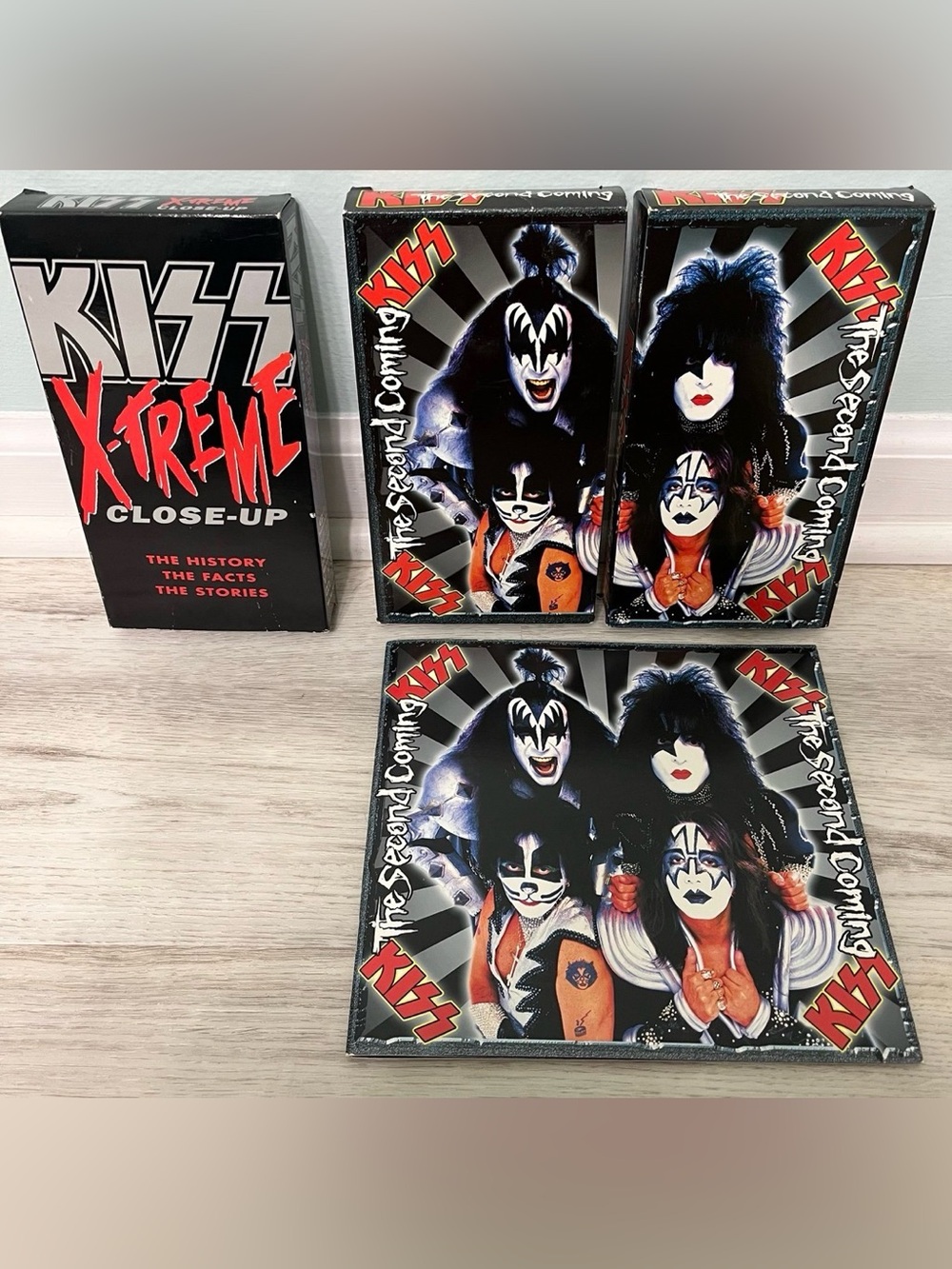 Vintage KISS VHS Bundle - The Second Coming and X-Treme Close-Up